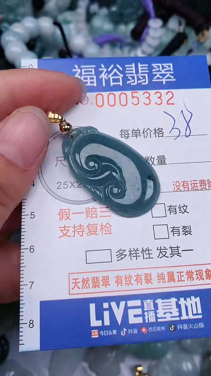 翡翠未镶嵌颈饰...0005332