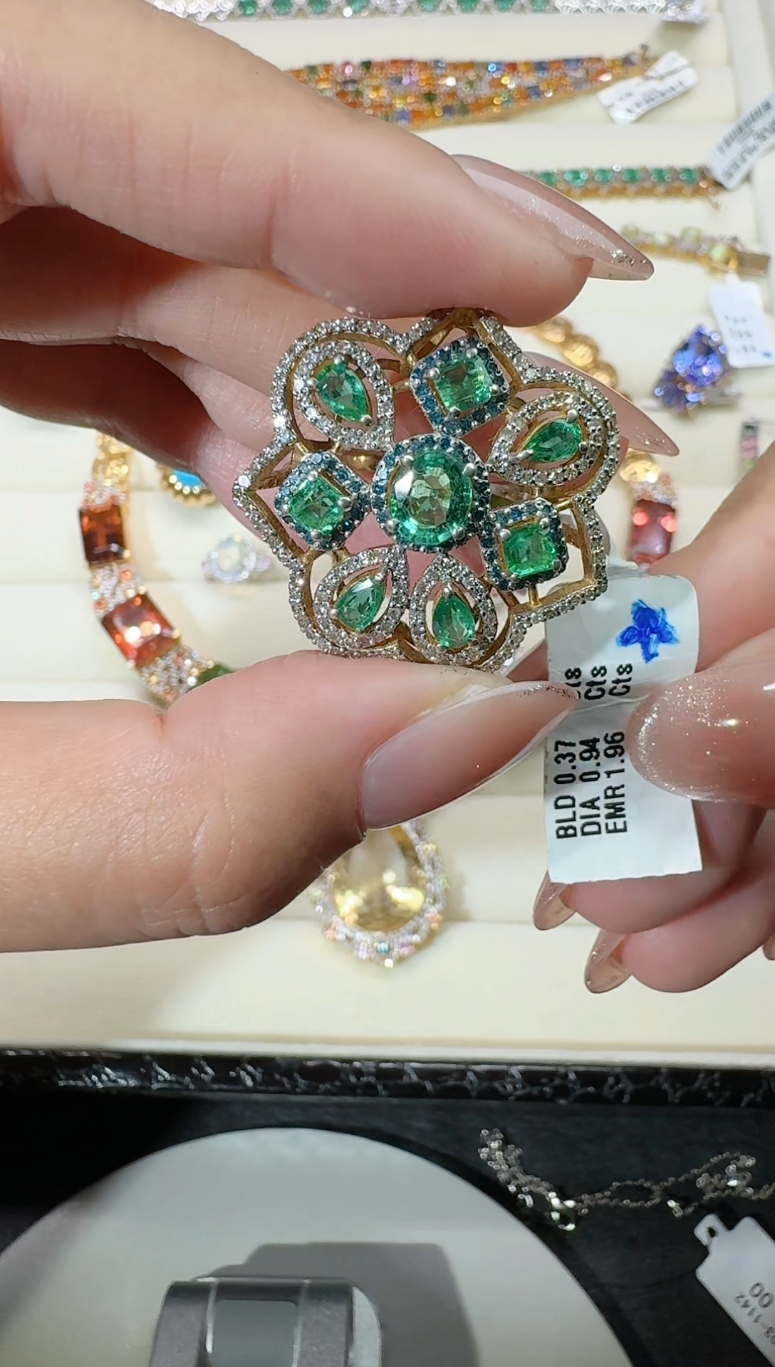 【闪购商品】定制祖母绿戒指未镶嵌戒指