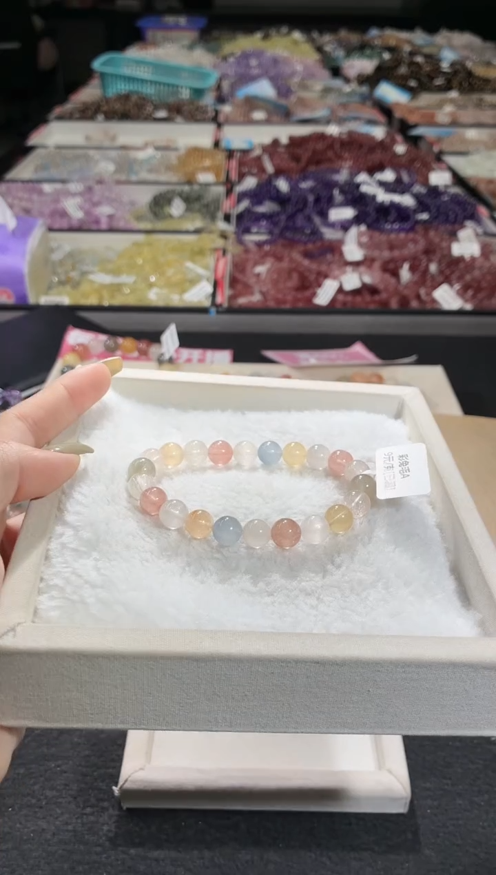 未镶嵌手链水晶429号 多样性发一EE  8+