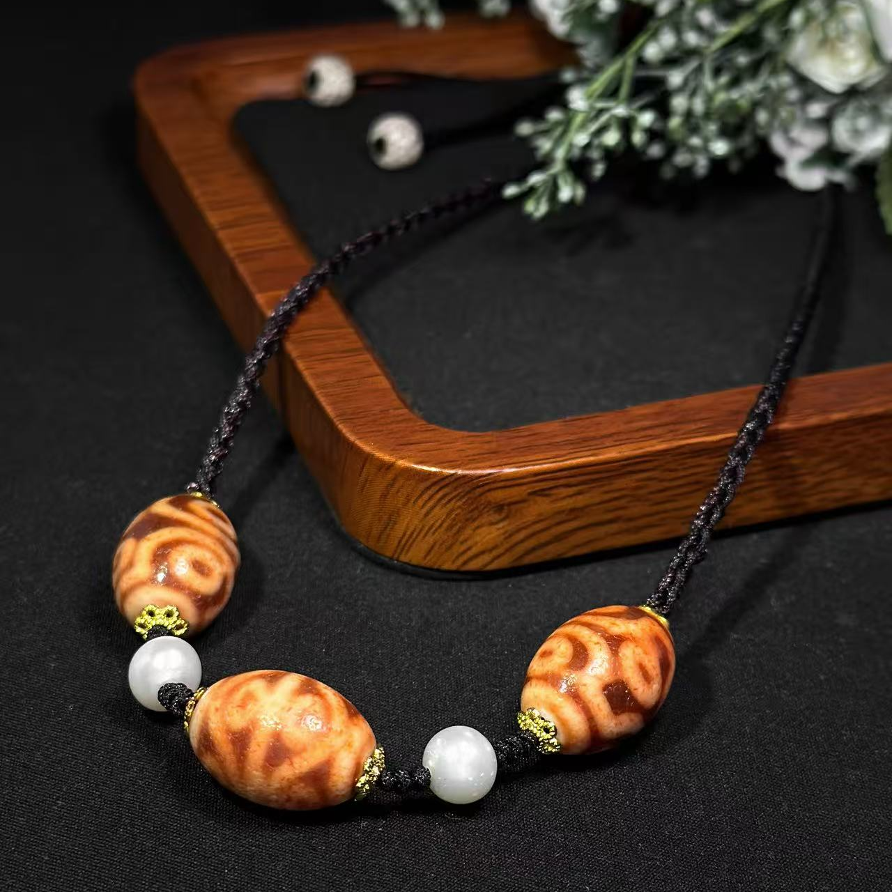 【四宝臻品】金蟾达洛红肉多宝玛瑙项链/六七八/19*14mm/多样性发货