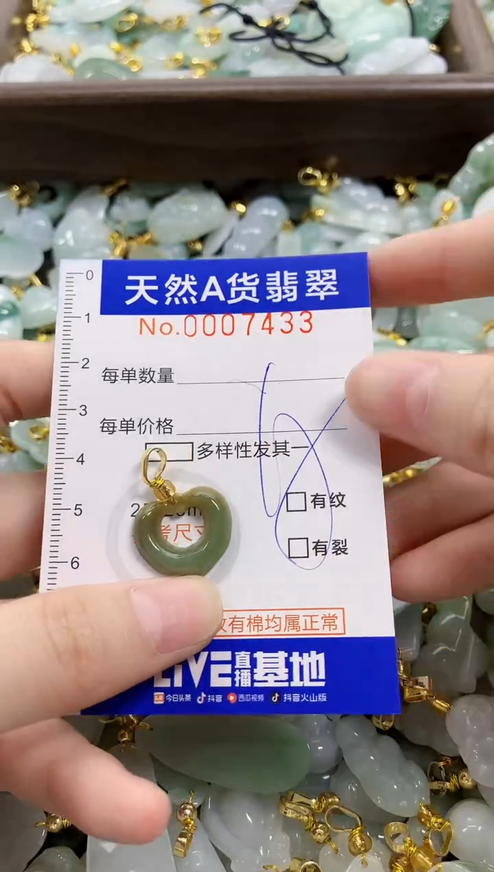 颈饰未镶嵌翡翠天然A货翡翠