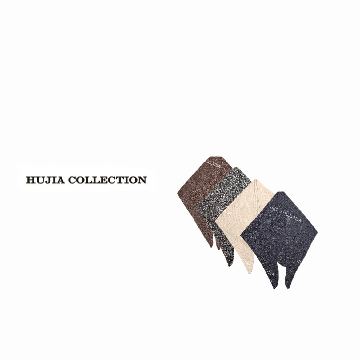  HUJIA 胡嘉丨“氛围肩意”2025秋季新品造型感披肩三角巾10441