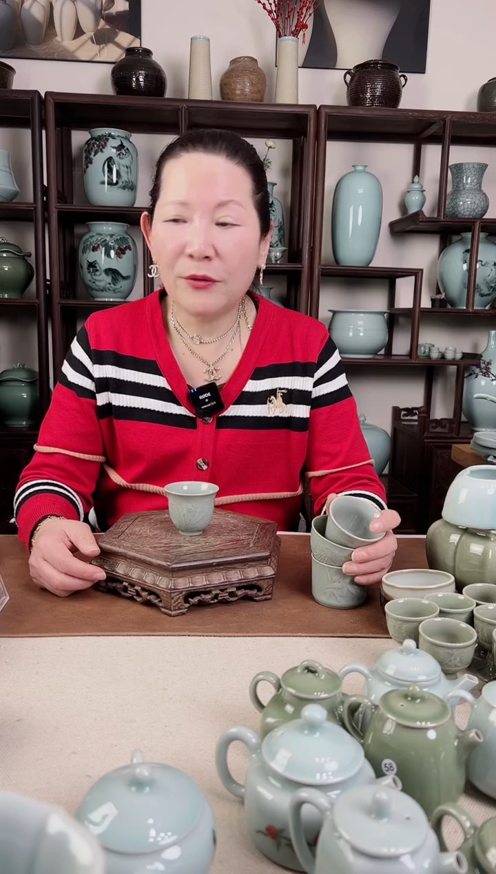 【闪购商品】杯越窑釉 杯杯（兰花）