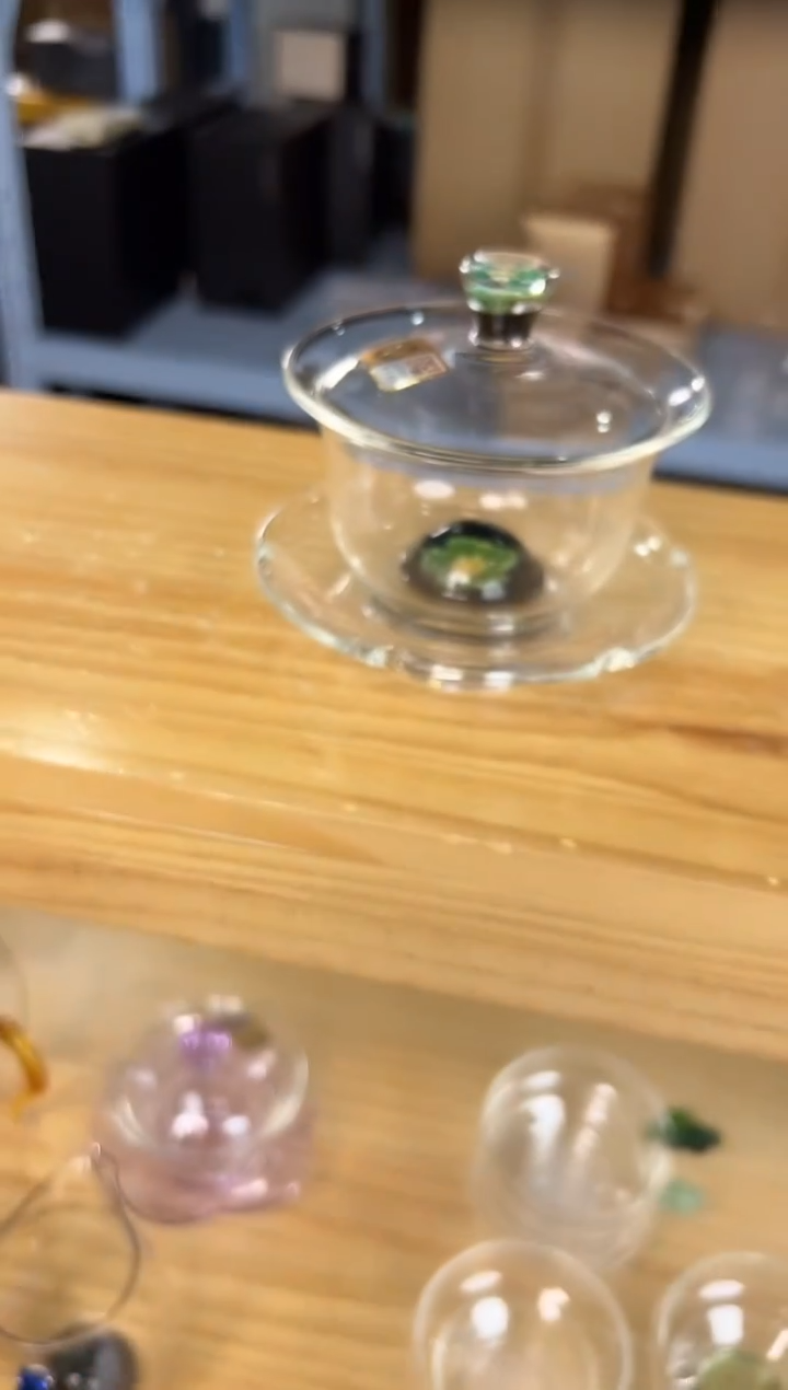 禾器 菡韵沁莲盖碗（翠）