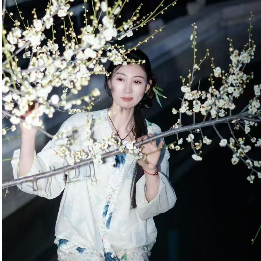 朵朵可可25年新款对开盘扣荷花家居服cz172