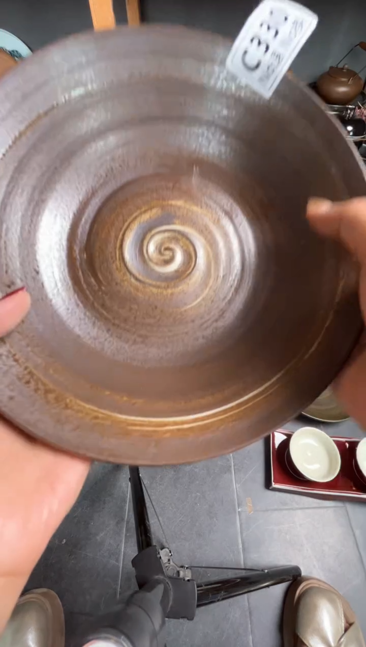 瓷片云**7c330陶泥综色手工盘
