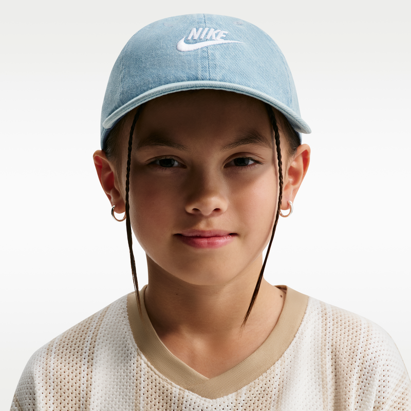 耐克大童软顶牛仔运动帽夏季男女童经典拼接舒适Nike Club IO8231