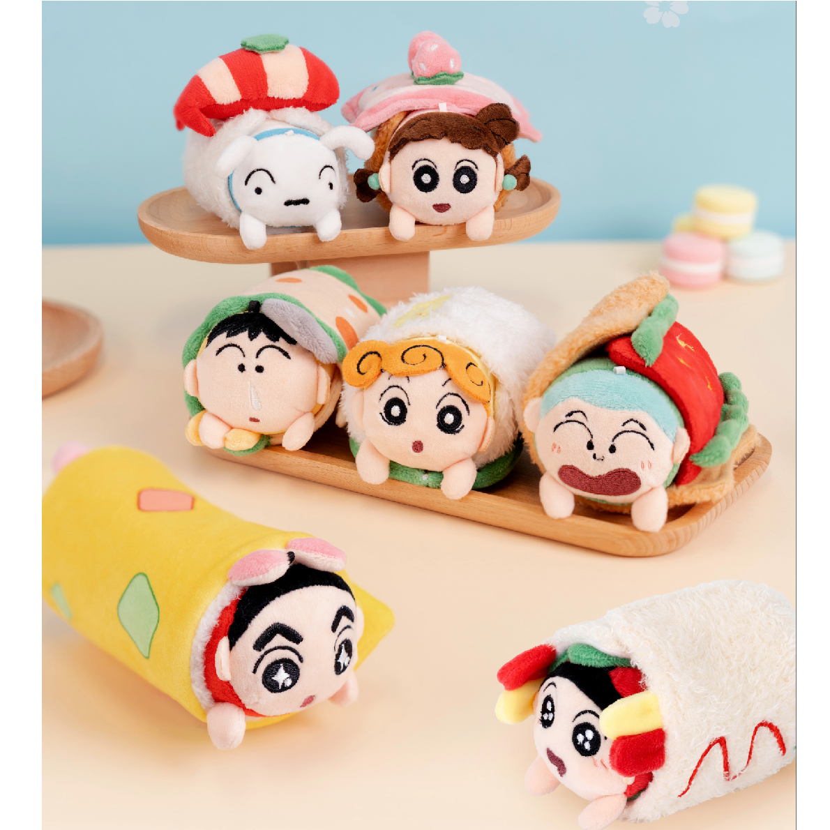 蜡笔小新食物卷卷系列正版盲盒
