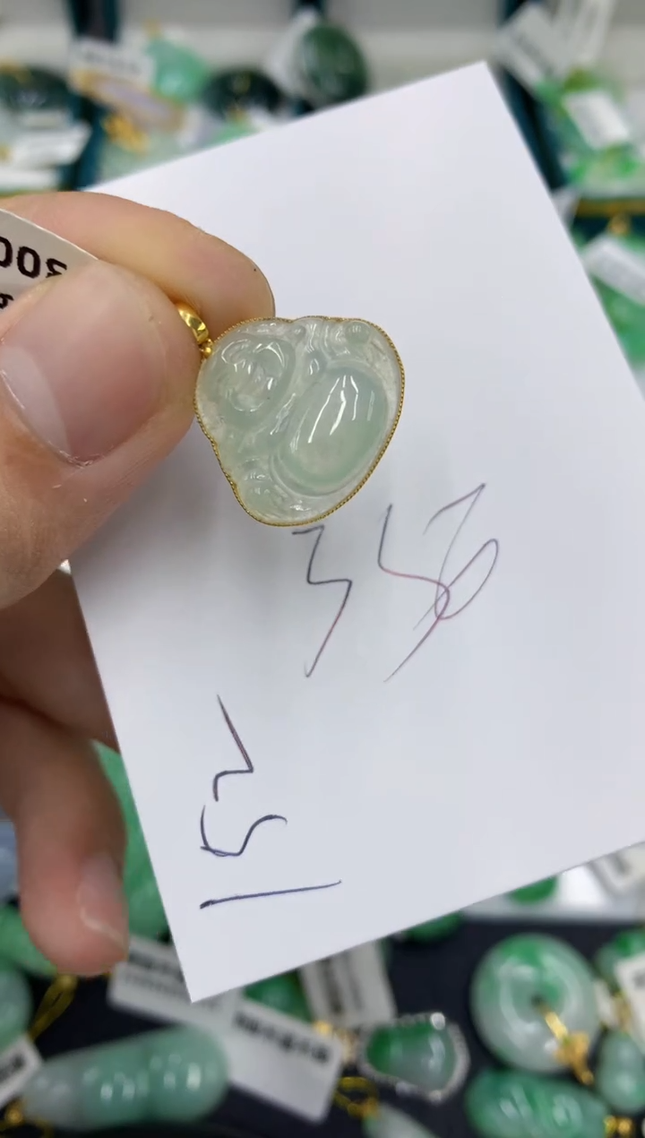 【闪购商品】翡翠颈饰18K金镶嵌翡翠