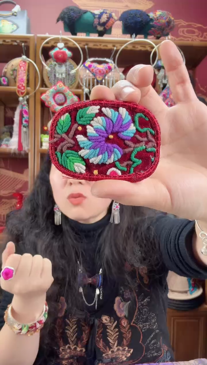 刺绣发夹90甜甜家