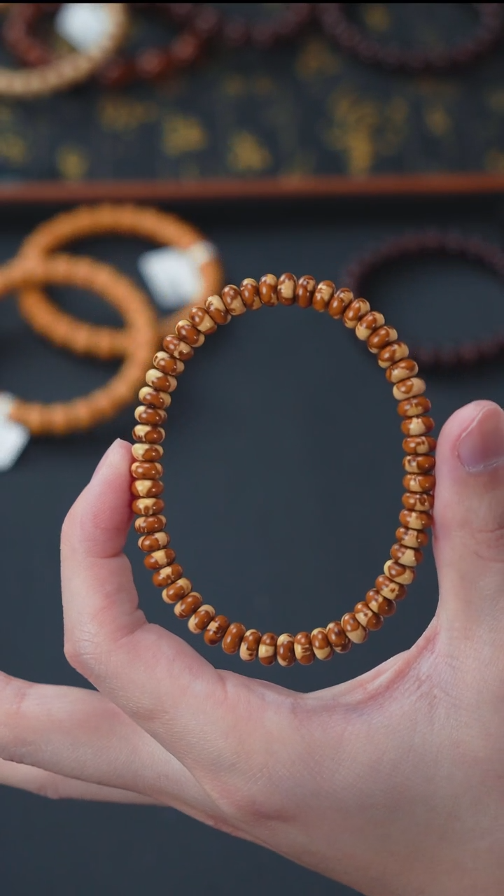 手串紫金鼠实心花皮算盘珠7