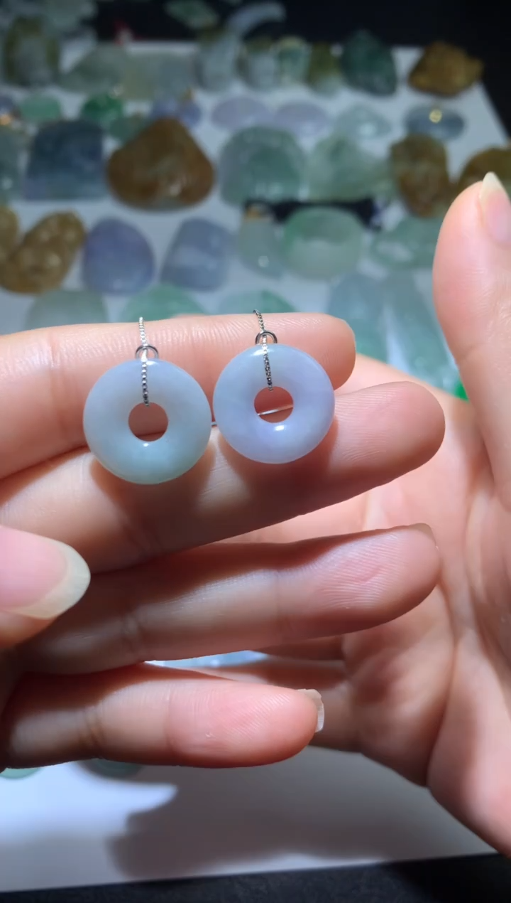 【闪购商品】翡翠颈饰银S925镶嵌净货