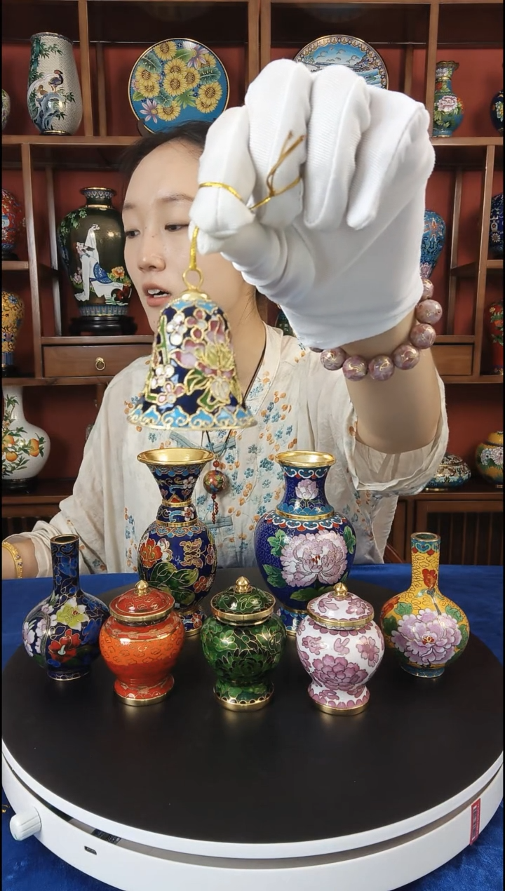 手工艺品琉璃好运铃 铃铛一响 黄金万两 2寸平口铃