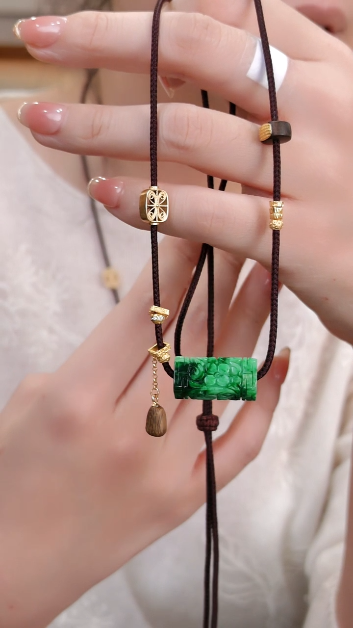 颈饰未镶嵌翡翠国风