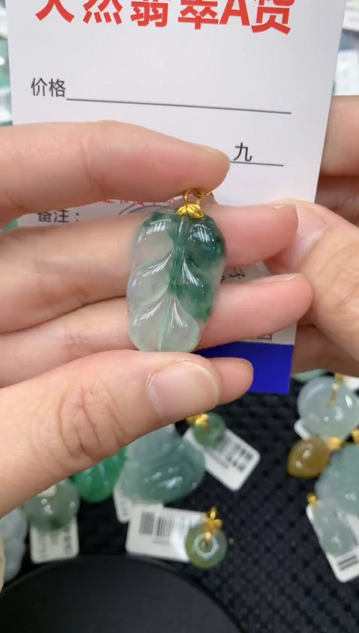 【闪购商品】翡翠颈饰18K金镶嵌11111111111