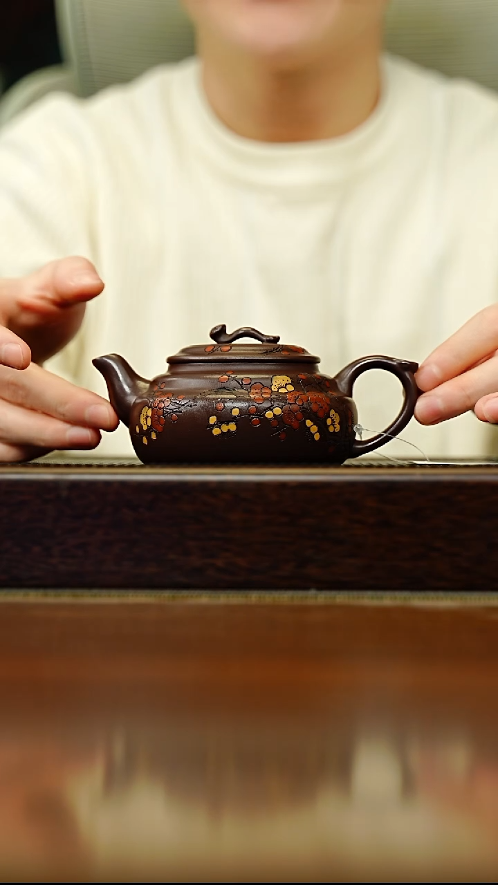 茶壶紫砂宜兴原矿 手工 紫砂壶容量240CC