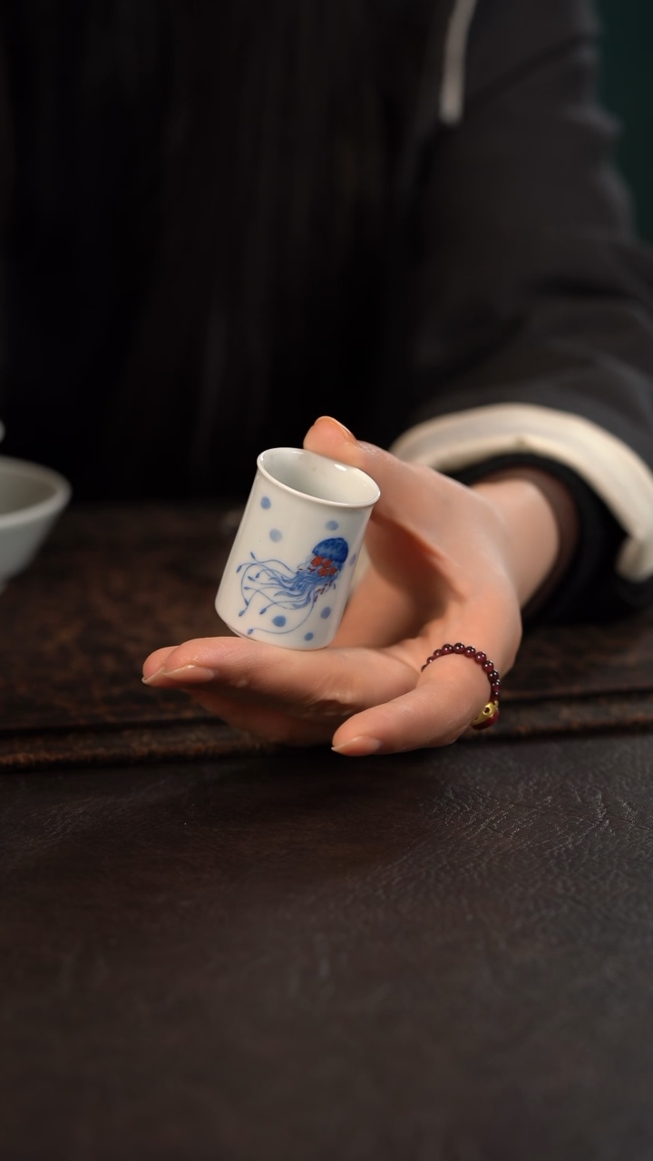 【闪购商品】杯聚澜堂水母拇指杯