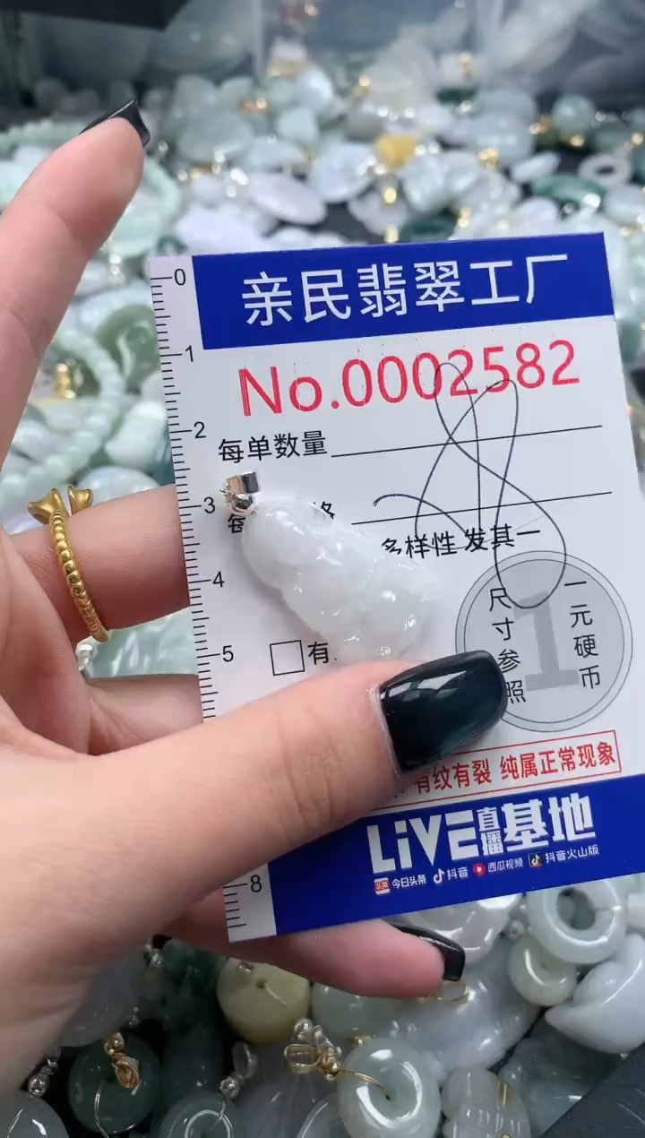 翡翠未镶嵌吊坠(不含链)2582