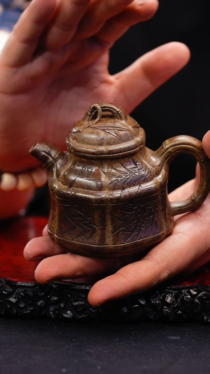 【闪购商品】紫砂茶壶40 贵妃竹,HH,段泥古法还原烧