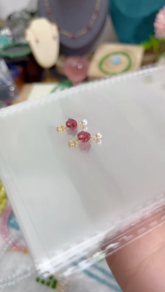 【闪购商品】碧玺颈饰18K金镶嵌元宝199多样性发起一