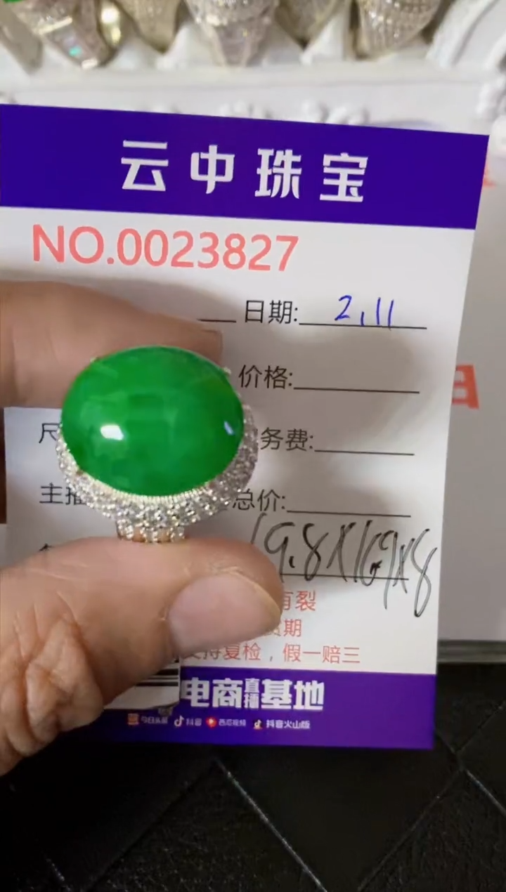 【闪购商品】翡翠戒指未镶嵌/38270000