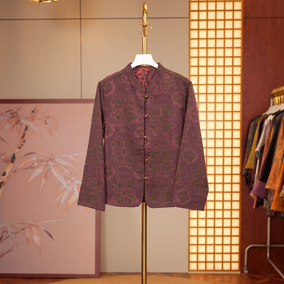 [梦棠语亭-外套] 新中式国风女士双面双穿外套