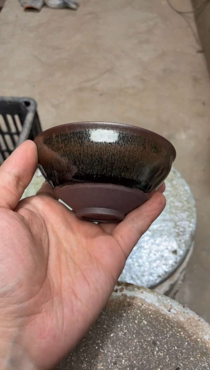 茶盏真柴烧建盏换点柴火