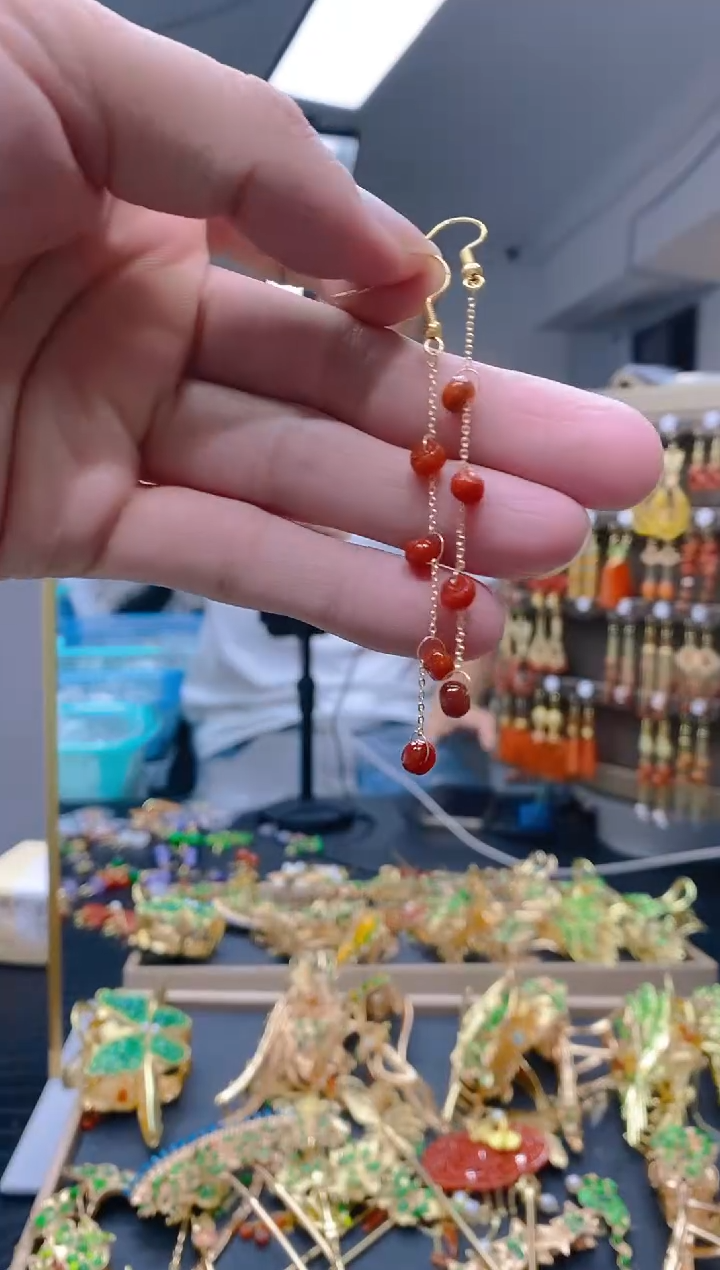 【闪购商品】翡翠耳饰合金092翡翠耳钩