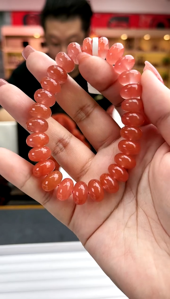 【闪购商品】南红玛瑙卡12南红算盘单圈未镶嵌一件3