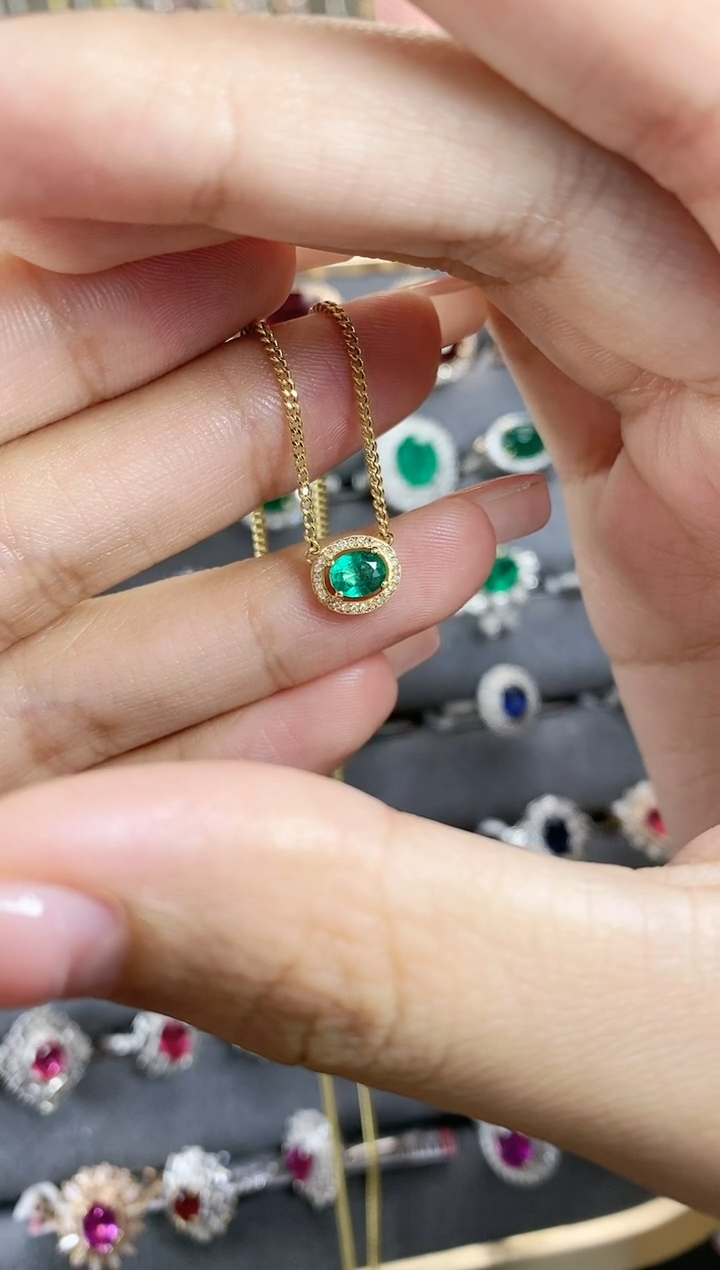 项链18K金镶嵌红宝石·