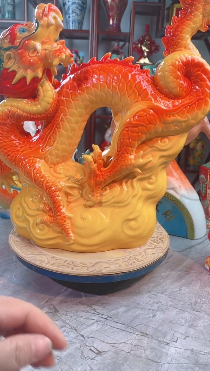 【闪购商品】摆件景德镇垚晶陶瓷微瑕7斤金龙317