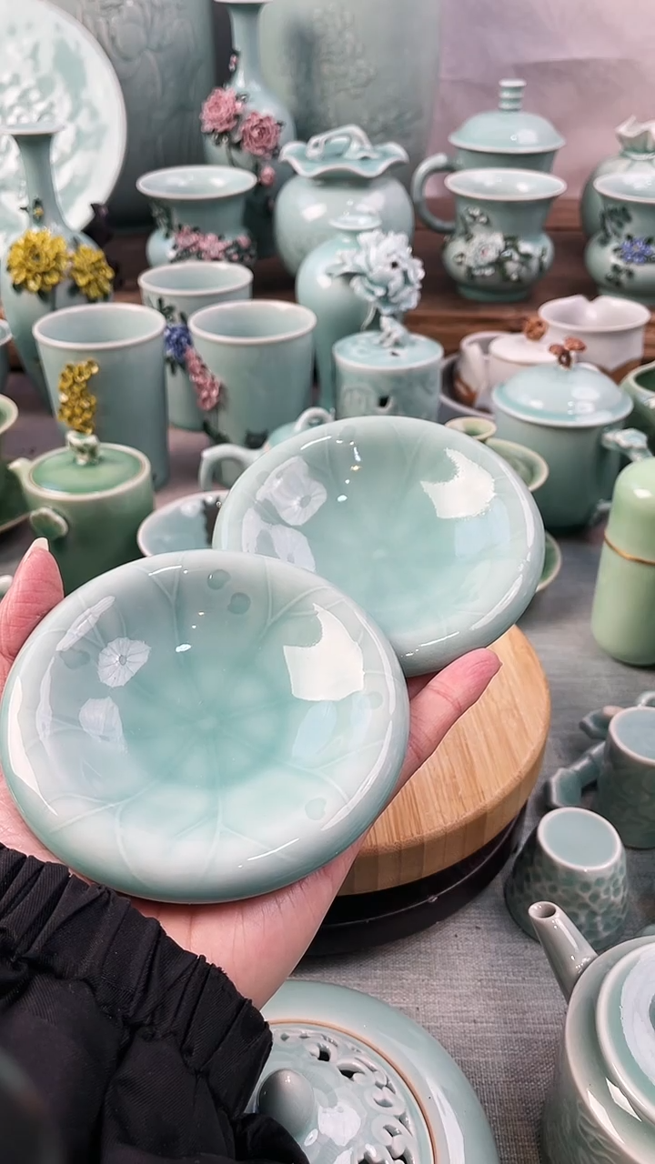 【闪购商品】2个 特价 微瑕 慧仙青瓷