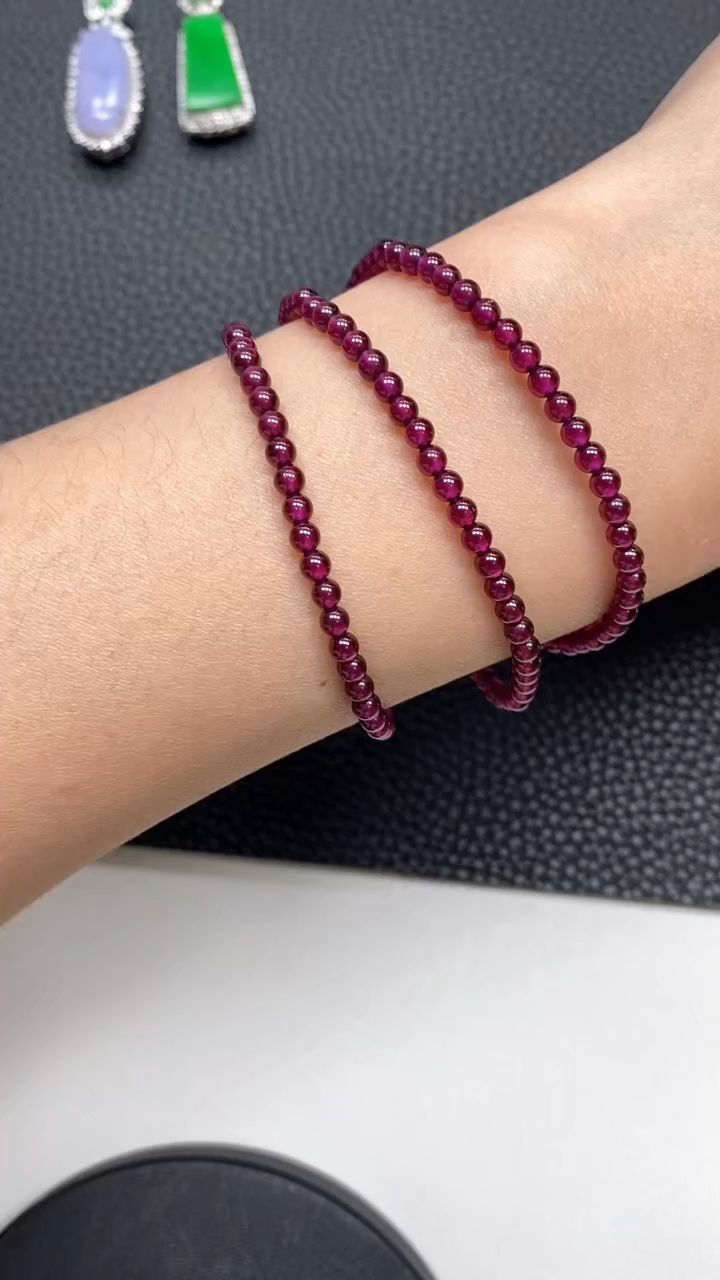 【闪购商品】石榴石手串未镶嵌石榴石