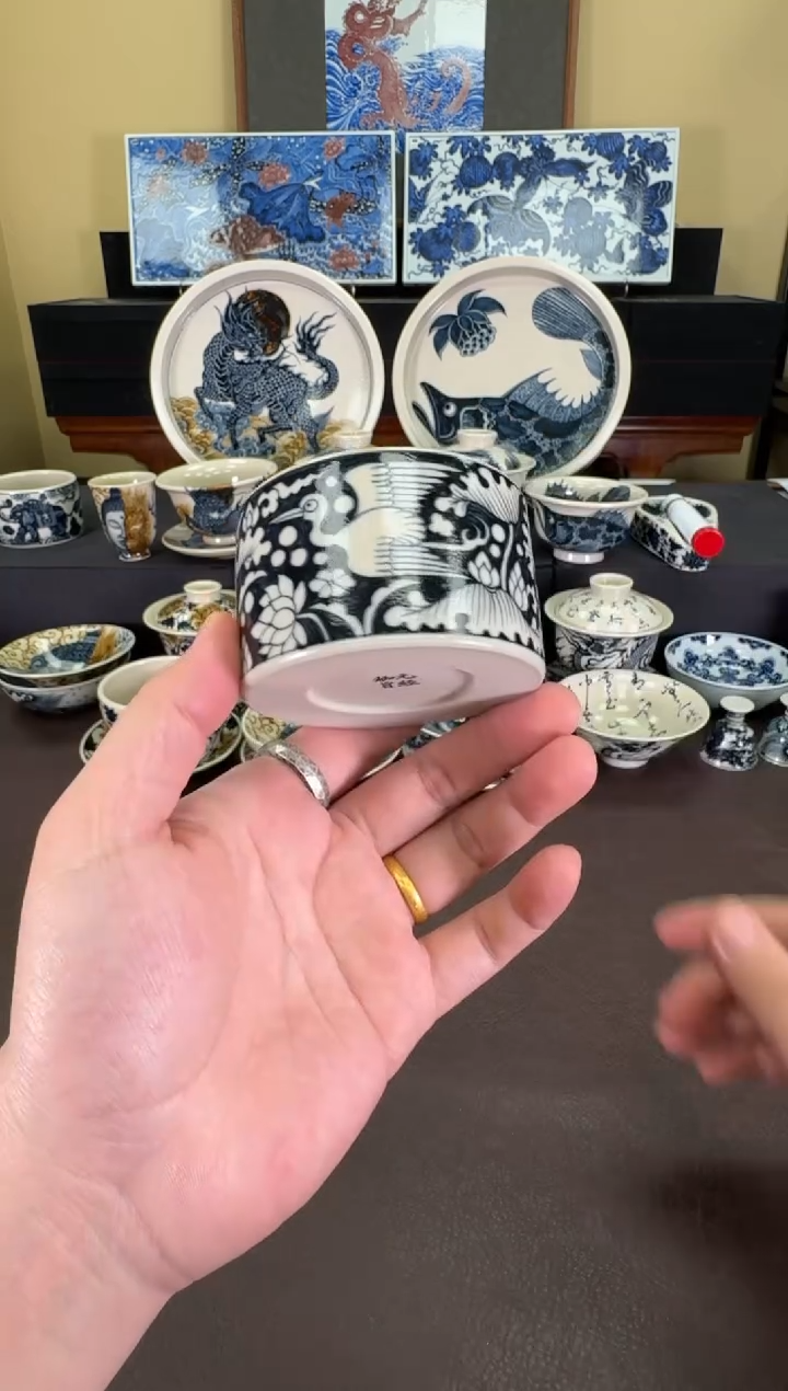 【闪购商品】二号釉一路连科扳指杯