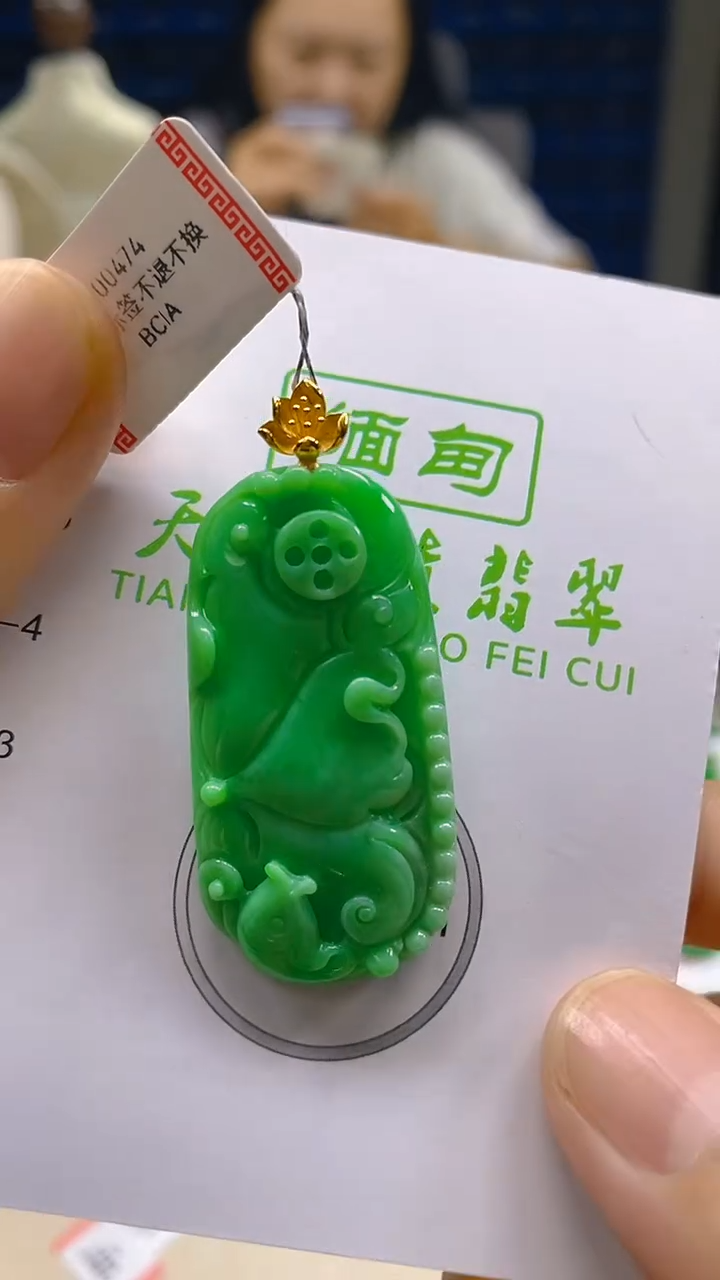 翡翠18K金镶嵌颈饰新号开播 全场乱卖
