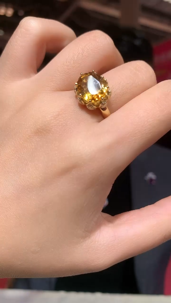 银S925镶嵌戒指水晶【宝石世家严选】