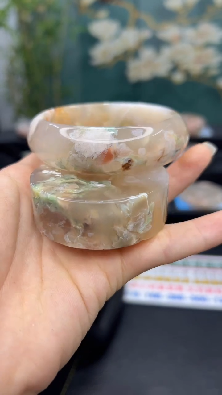 【闪购商品】石英质玉手镯未镶嵌A1119(60圈赠送镯心)