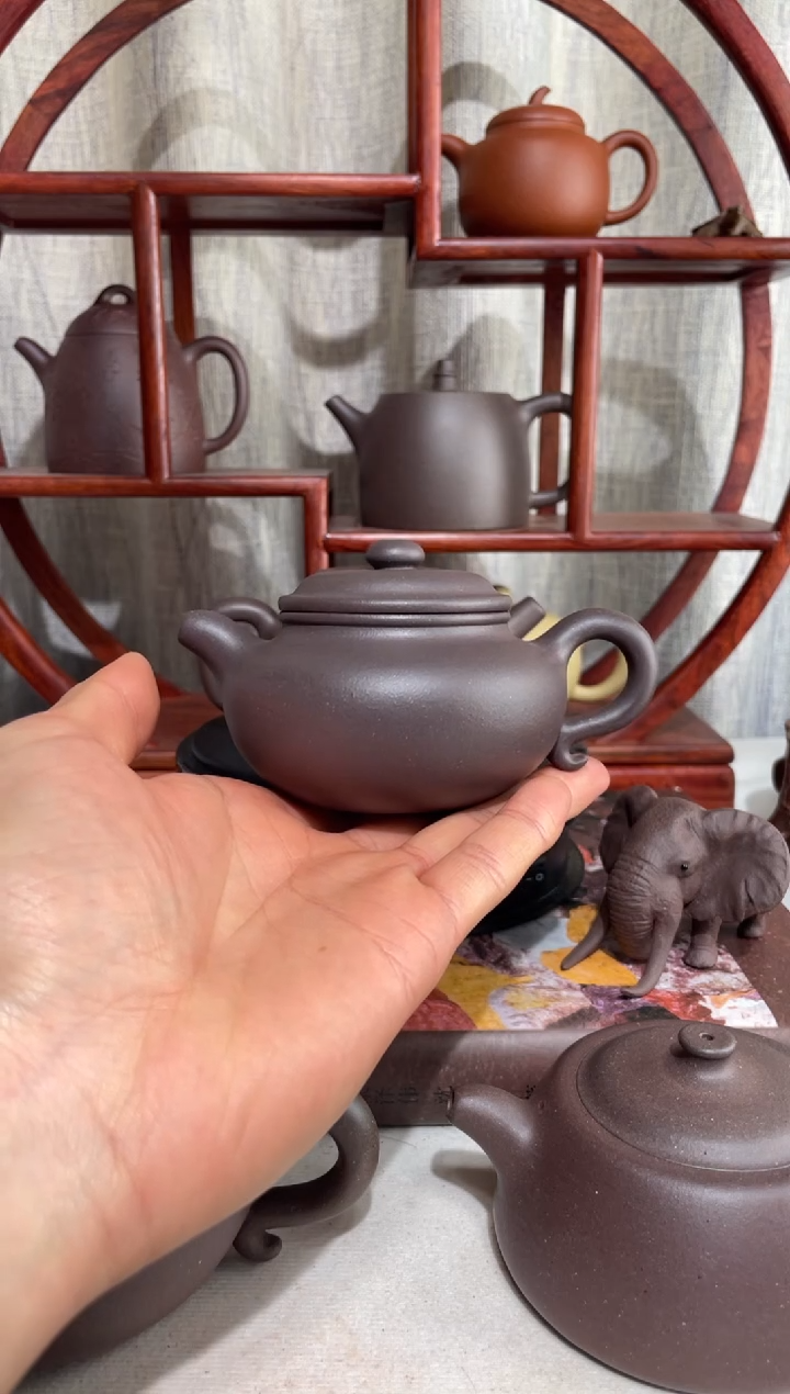 【闪购商品】紫砂茶壶台西底板紫泥大亨仿古160cc