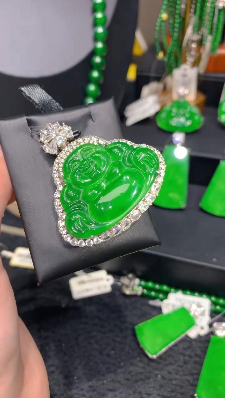 颈饰银S925镶嵌翡翠11一季