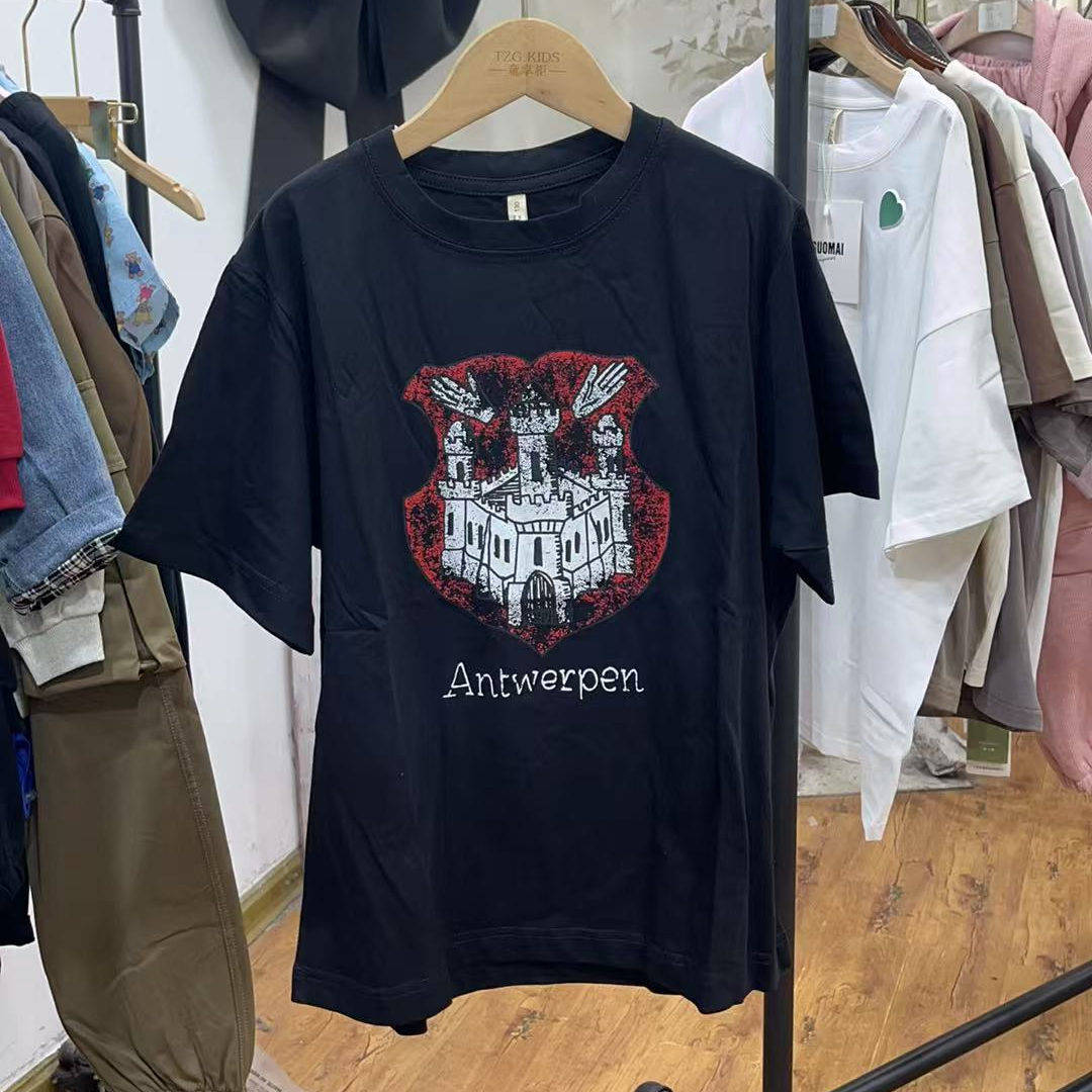 P745黑色短袖上衣/阿果麦
