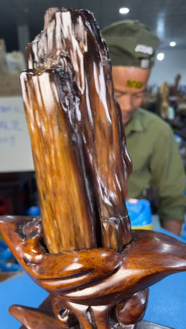 未镶嵌摆件硅化玉12