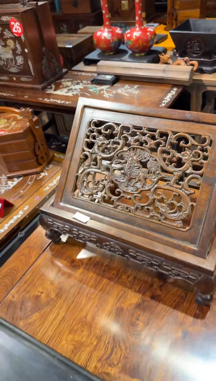 木黄花梨单麒麟书架698.88888888