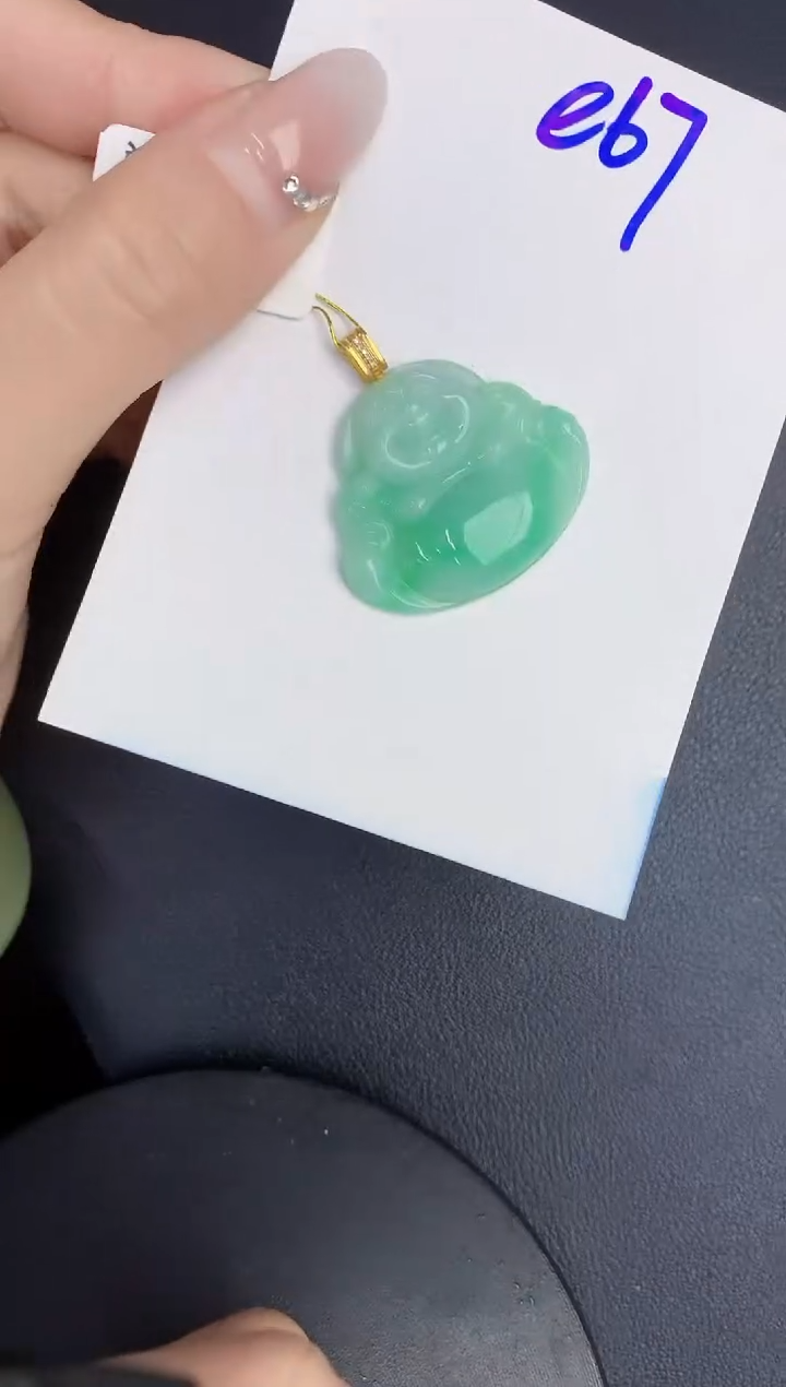 【闪购商品】翡翠颈饰18K金镶嵌0000000000