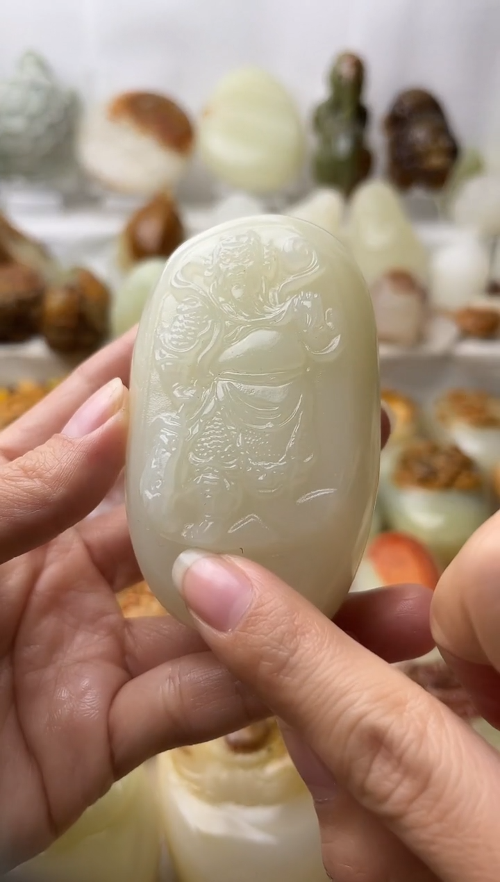 石材古青石棉纹正常不退换关公