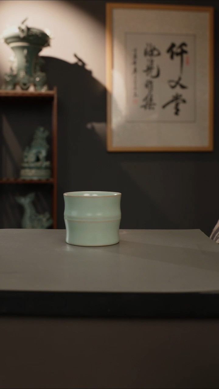 【闪购商品】杯仿古釉原矿 竹节杯微瑕
