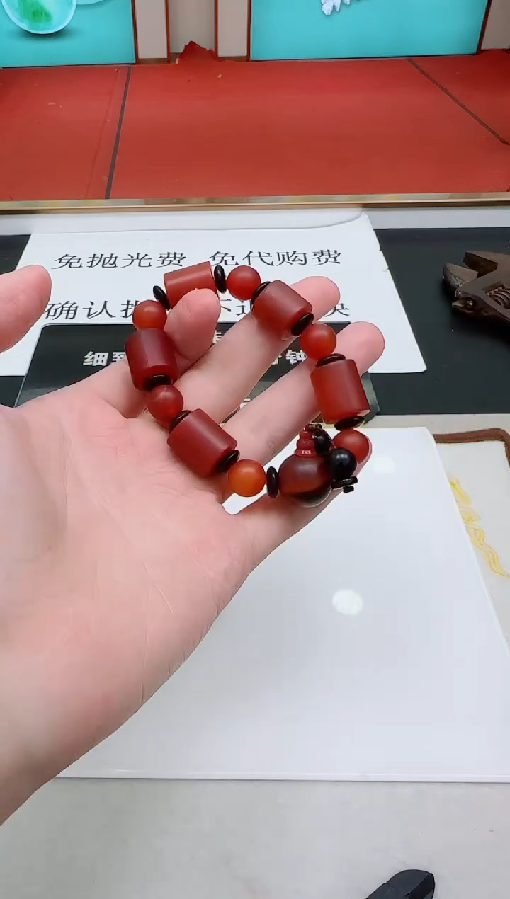 未镶嵌颈饰玛瑙/玉髓LL玛瑙DIY单圈手串GLL-多样性发其一/约15mm+