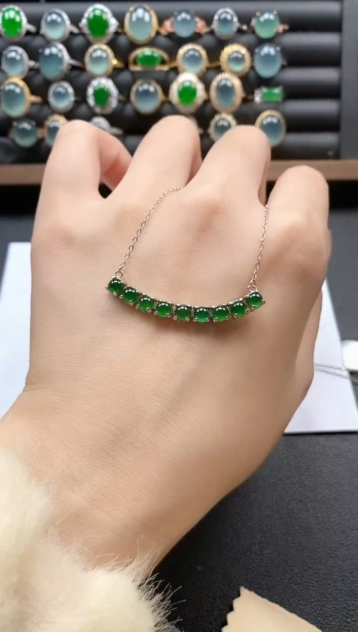 银S925镶嵌戒指翡翠51511