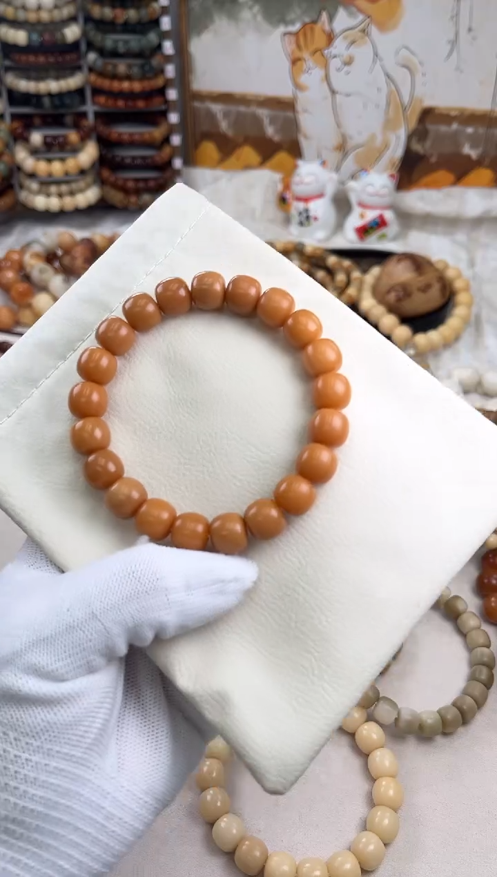 菩提根/象牙果手串a113卡12 干磨三高