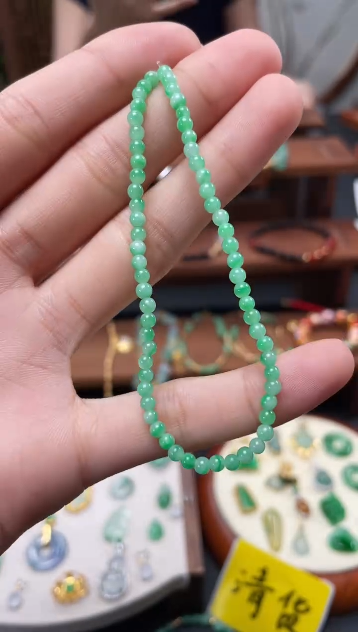 【闪购商品】翡翠套链未镶嵌一个   JK623