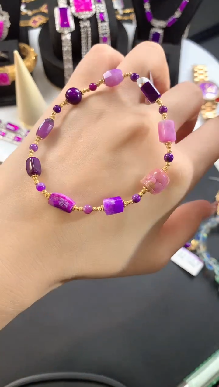 【闪购商品】苏纪石（舒俱来）.18K金镶嵌舒俱来手串